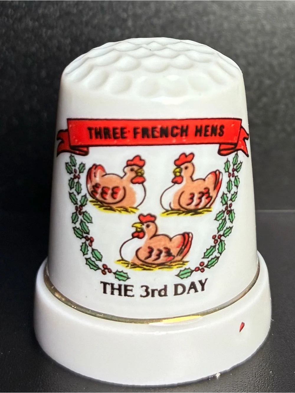 12 days of Christmas lot - 10 thimbles
